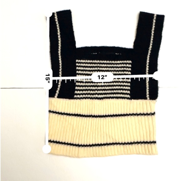 NWT Cider Cream and Black KnitTank Size S - Picture 3 of 6